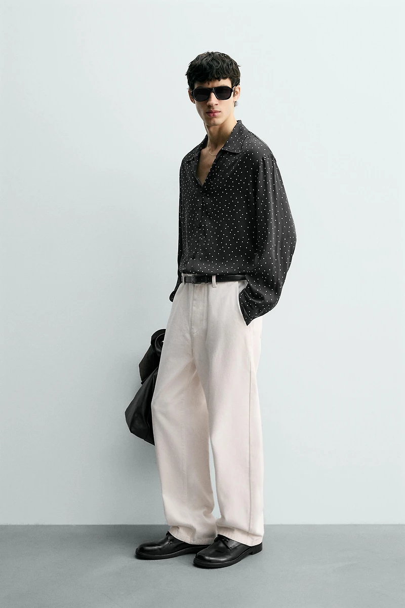 CHEMISE FLUIDE À IMPRIMÉ POIS