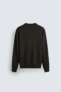 100% WOOL V-NECK JUMPER