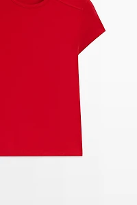 T-shirt manches courtes coton mélangé