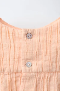 TEXTURED BLOUSE AND BOTTOMS SET