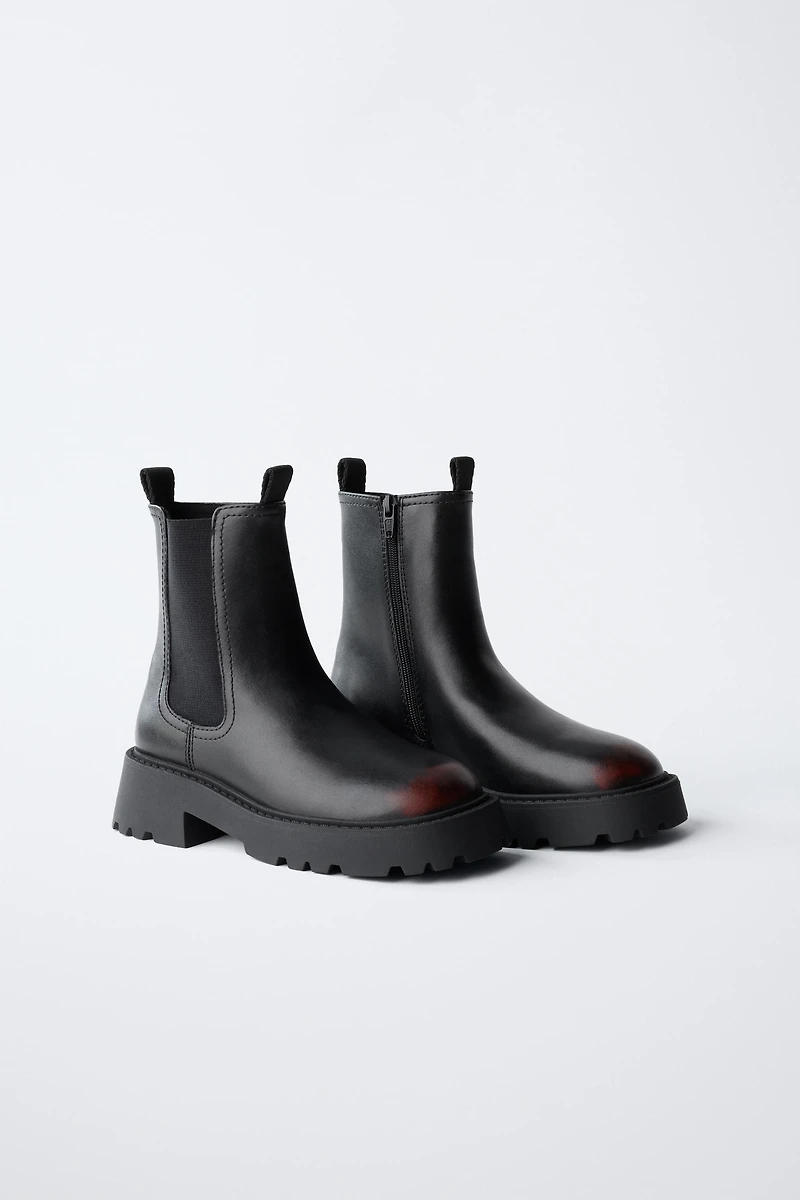 BRUSHED ANKLE BOOTS