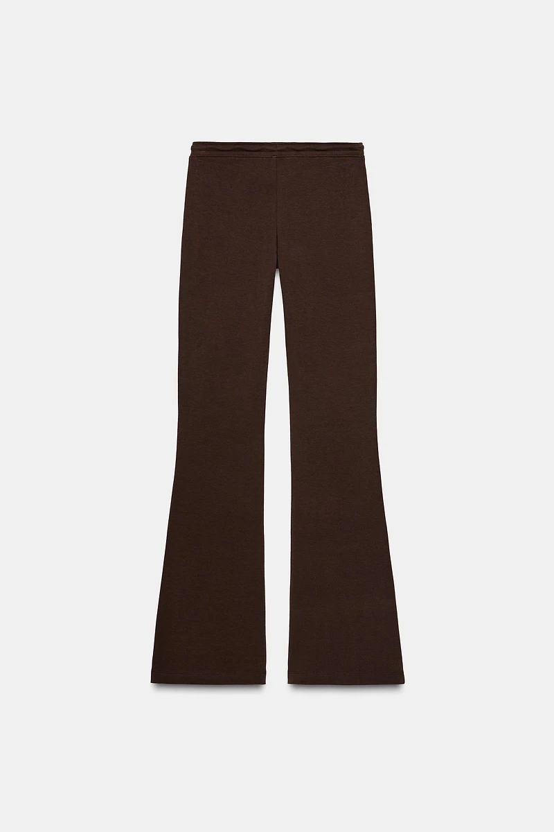 INTERLOCK FLARE PANTS