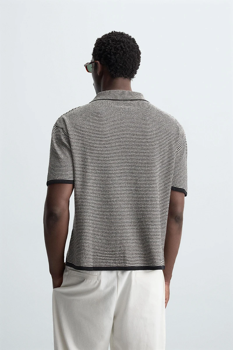 STRIPED KNIT SHIRT