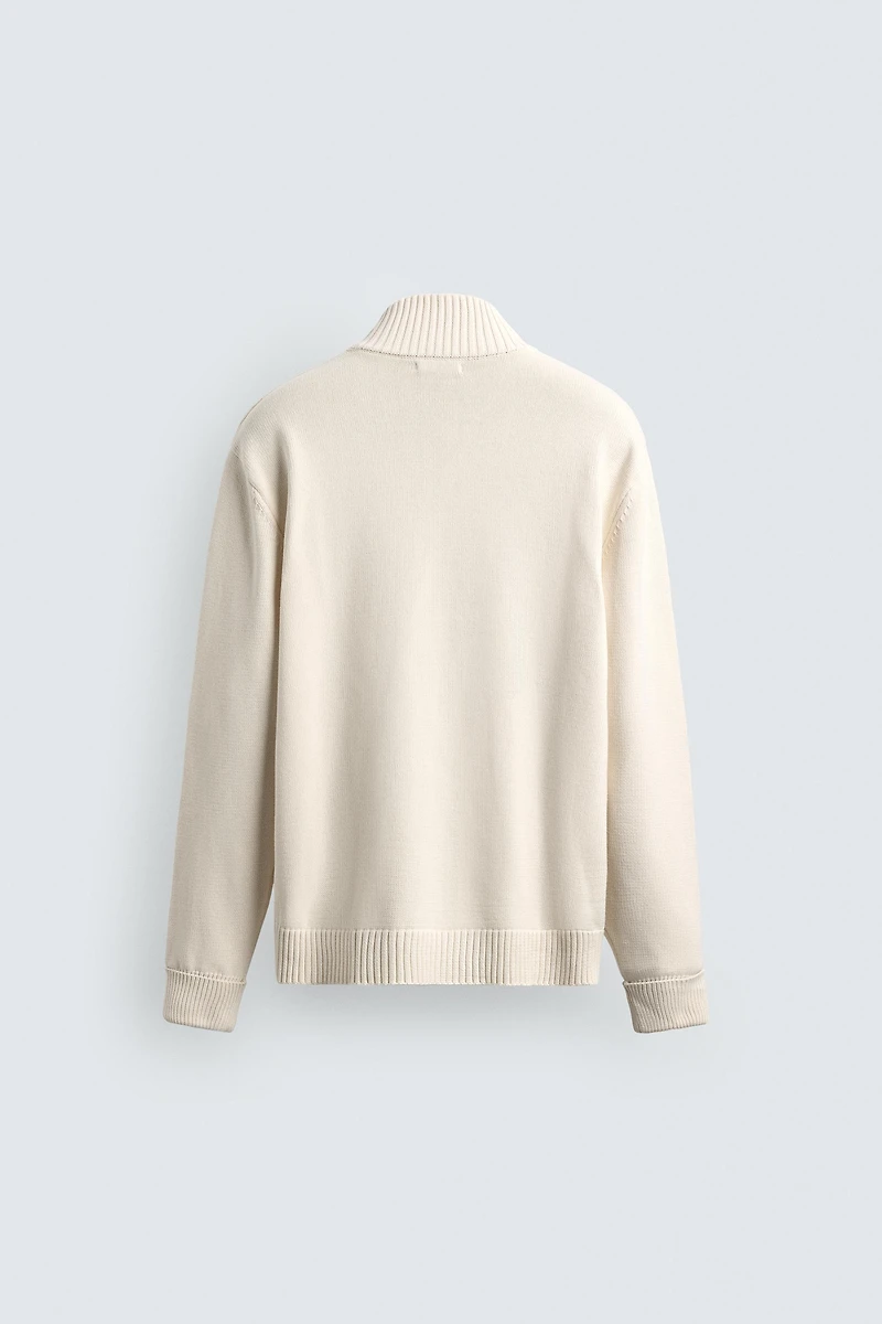 ZIPPER CARDIGAN