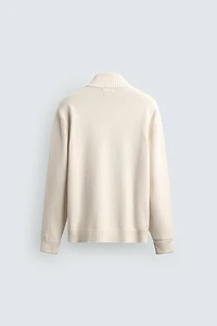 ZIPPER CARDIGAN