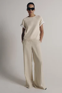 COMBINED TURN-UP SLEEVE KNIT JUMPER