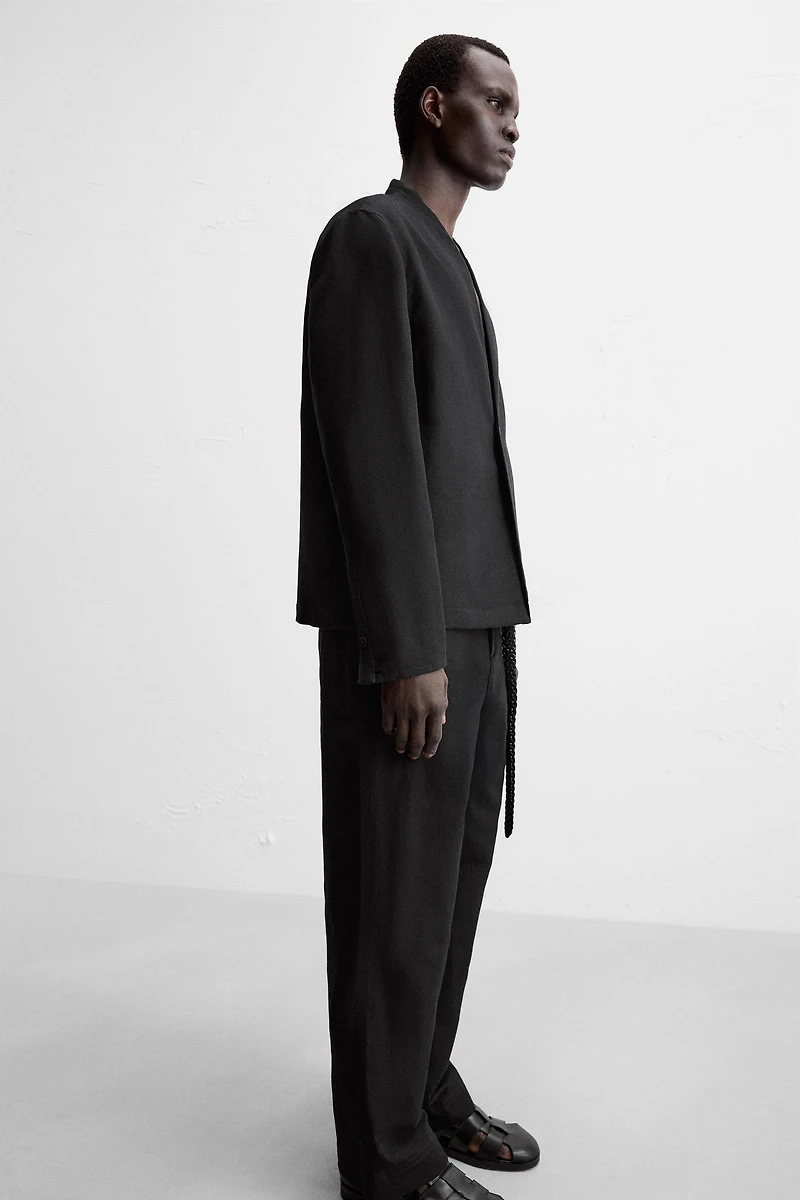 COTTON - LINEN SUIT PANTS