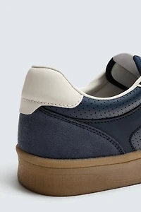 CONTRAST SOLE SNEAKERS
