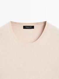 T-shirt en maille de coton mélangé