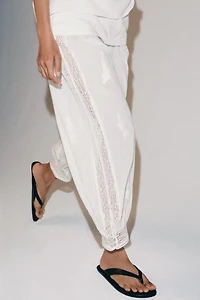 ZW COLLECTION EMBROIDERED BLOOMER PANTS