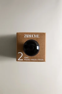 SHINY CERAMIC DOOR KNOB (PACK OF 2)