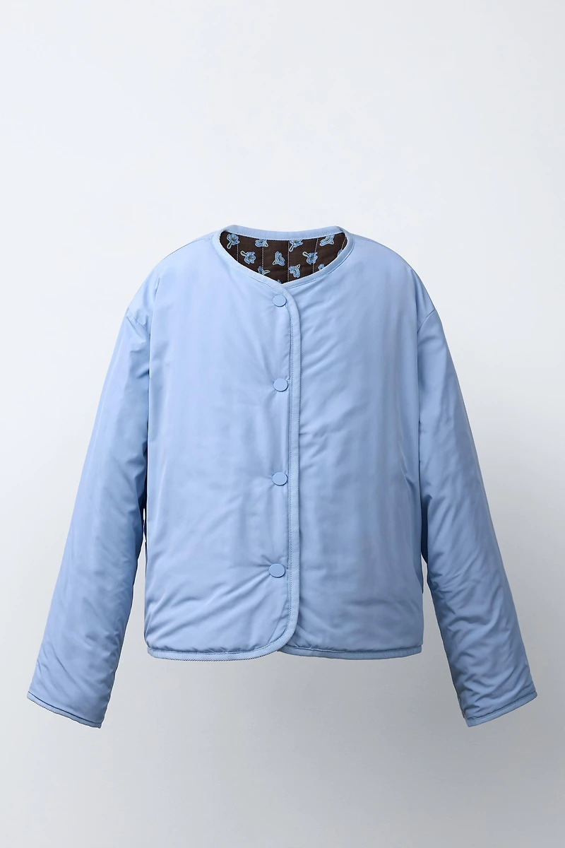 FLORAL PUFFER JACKET