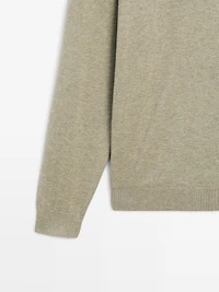 Pull en maille à col camionneur boutonné