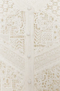 EMBROIDERED LACE BLOUSE ZW COLLECTION