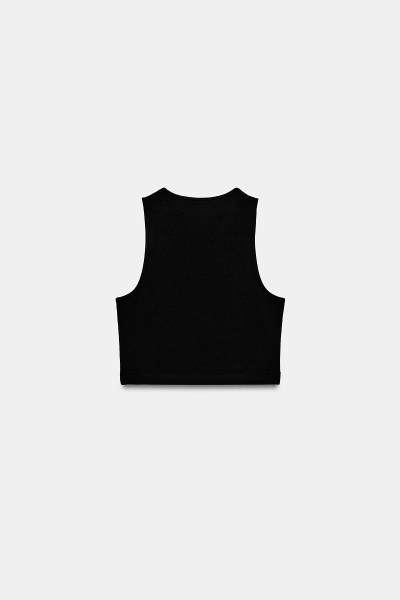 SLEEVELESS CROP TOP