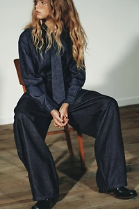 TRF DENIM TIE BODYSUIT