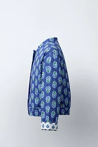 FLORAL PRINT PADDED JACKET