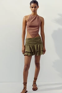 RUFFLE SKORT