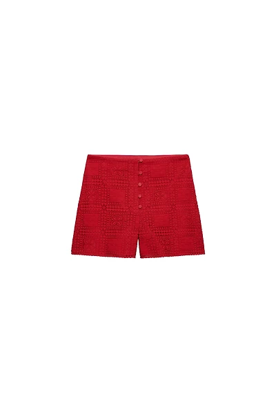 SHORT EN GUIPURE