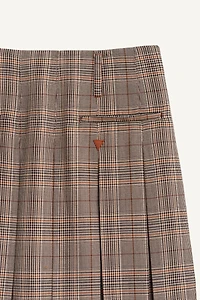 PLAID BOX PLEAT SKIRT - LIMITED EDITION