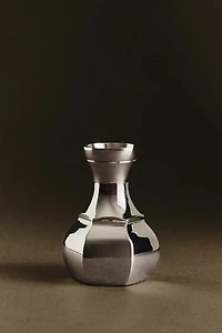 SMALL GEOMETRIC BRASS VASE