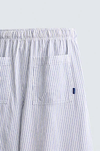 STRIPED WIDE FIT PANTS