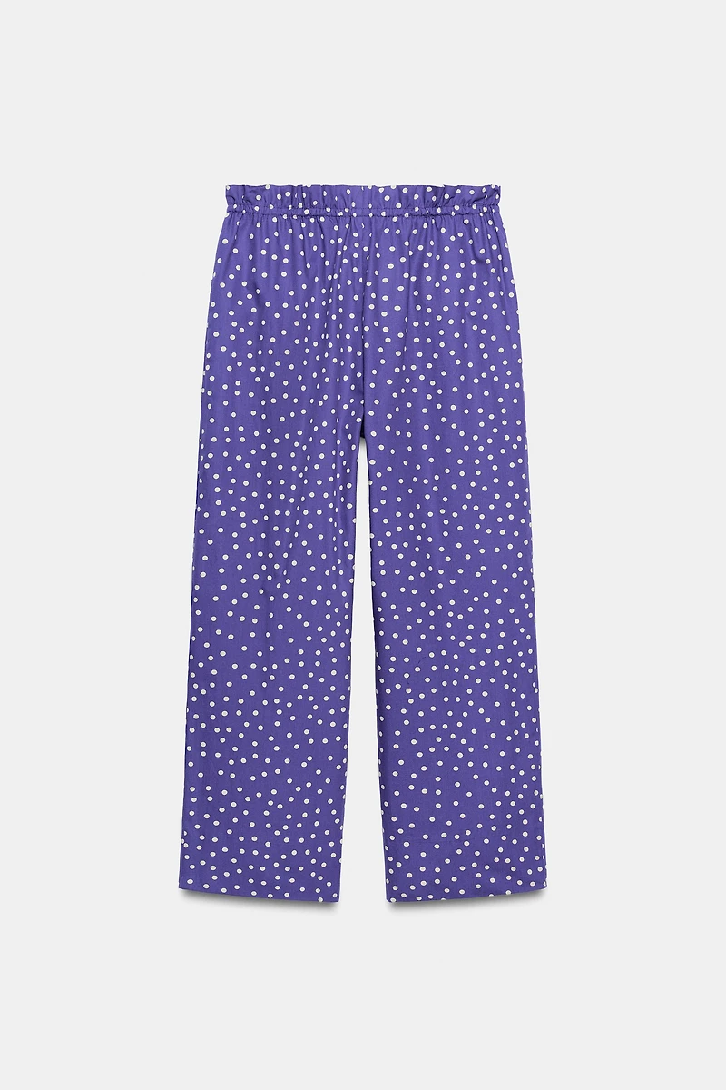 PANTALON IMPRIMÉ À POIS ZW COLLECTION