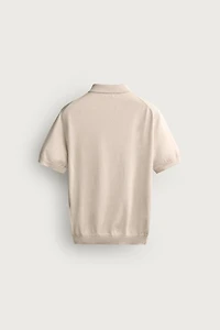 REGULAR FIT ZIP KNIT POLO