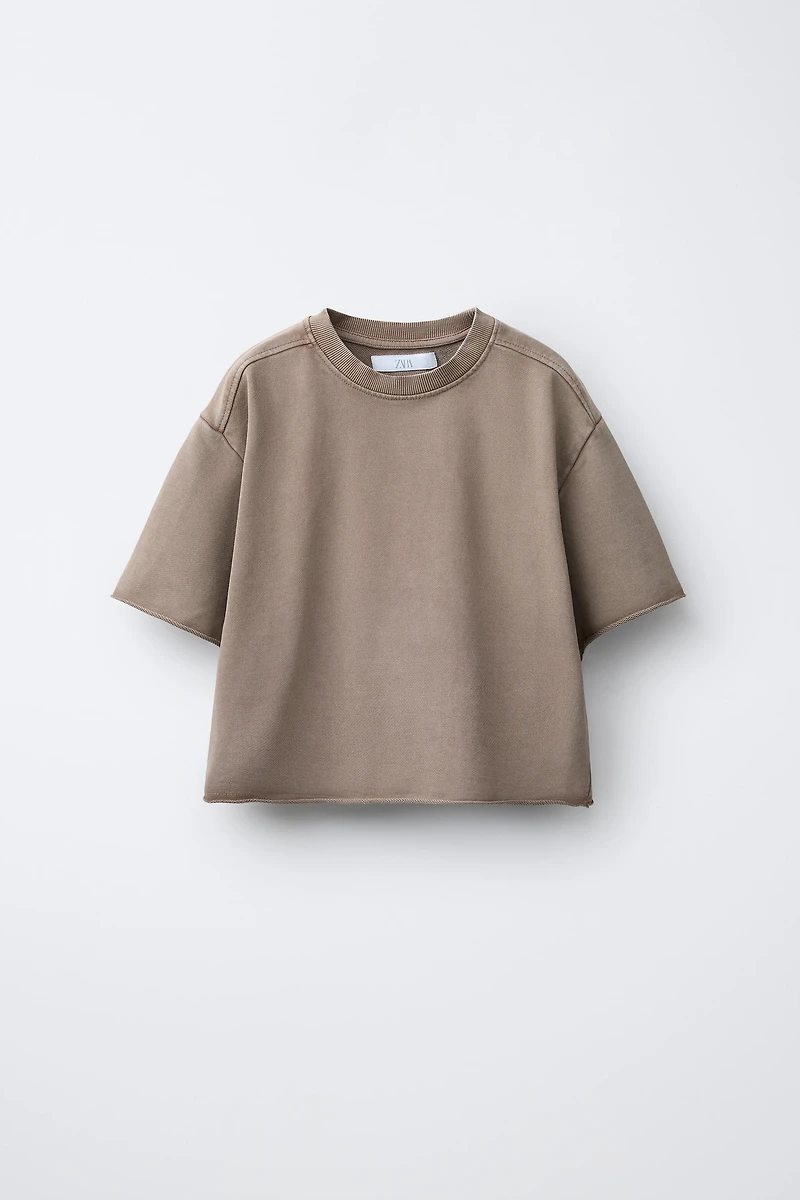 T-SHIRT JOGGING EFFET DÉLAVÉ