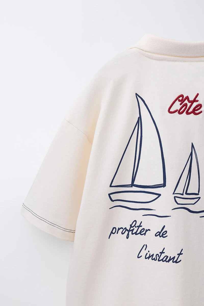 POLO IMPRIMÉ INSCRIPTION