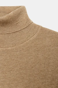 WOOL HIGH-NECK SWEATER
