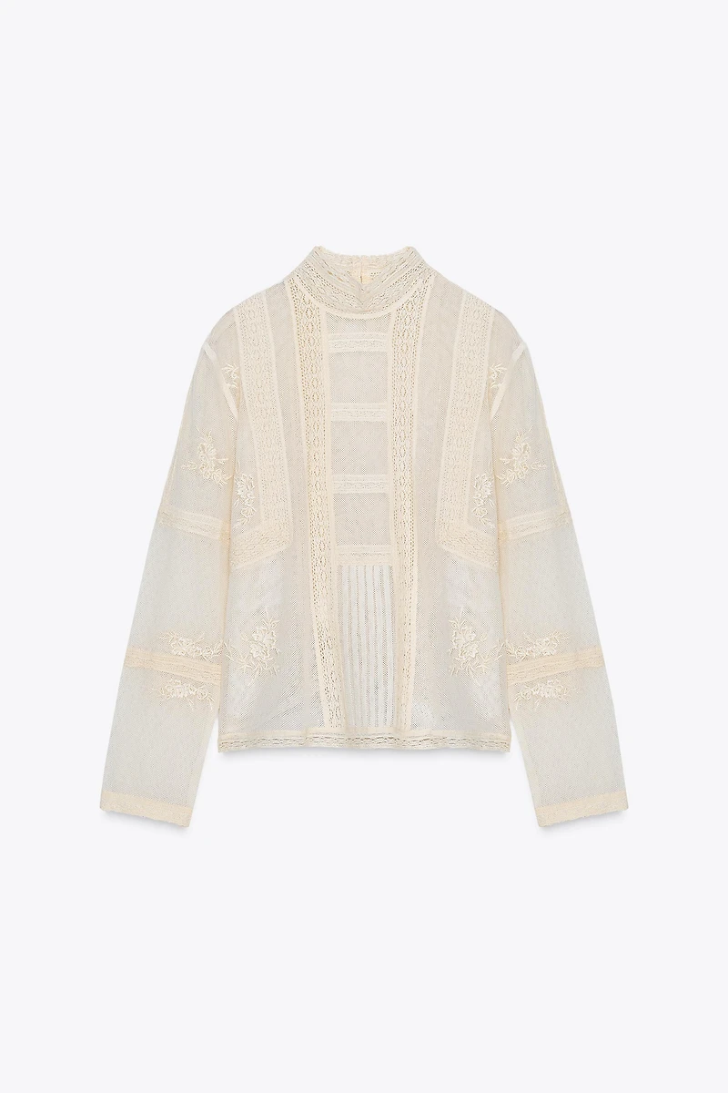 ZW COLLECTION ROMANTIC LACE BLOUSE