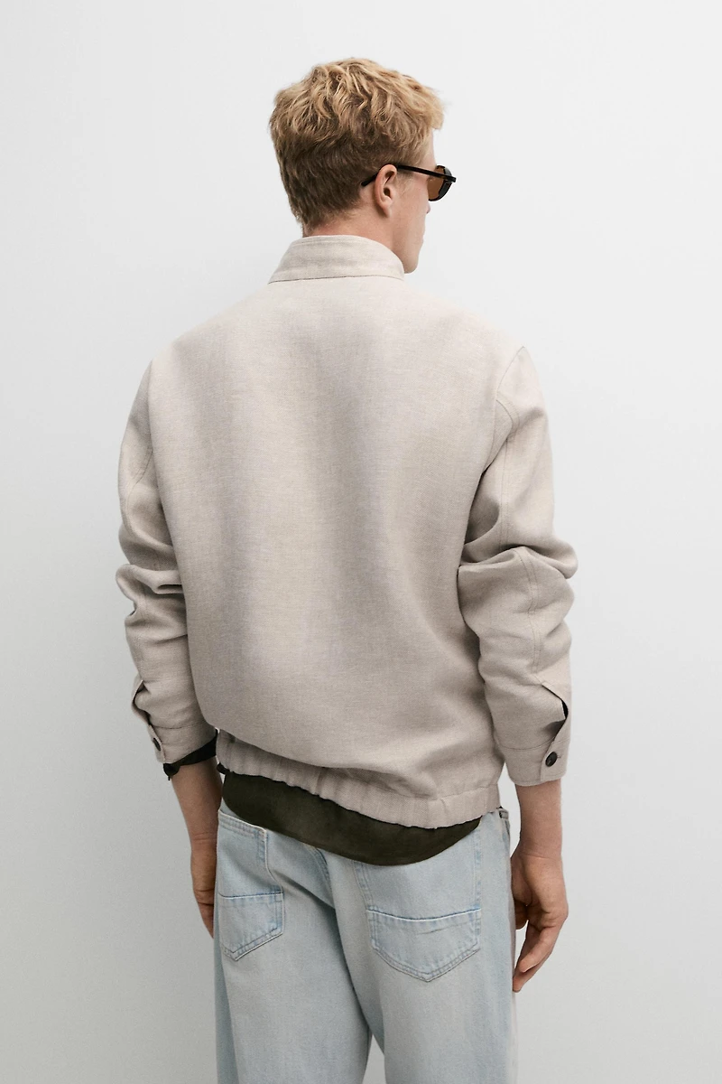 Veste 100 % lin total look