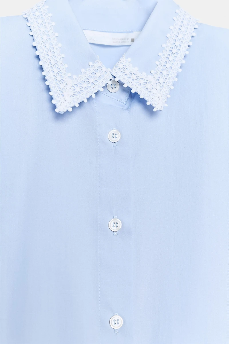 SHOULDER PAD SHIRT DRESS