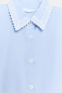 SHOULDER PAD SHIRT DRESS