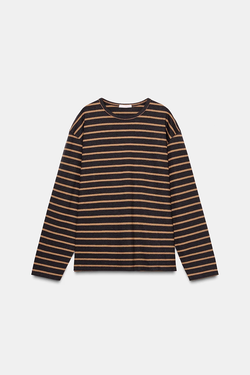 LONG SLEEVE STRIPED T-SHIRT