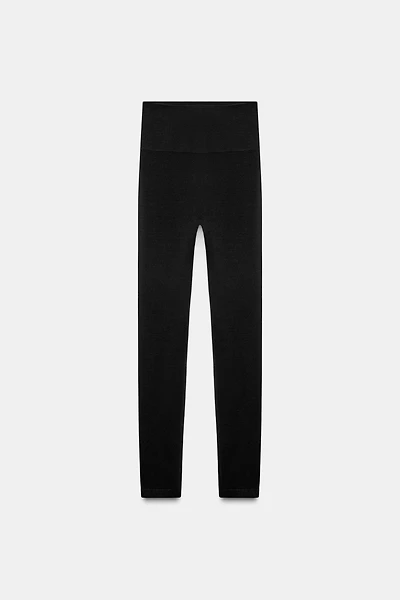 MERINO WOOL SEAMLESS LEGGINGS SKI COLLECTION