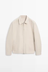 Veste bomber total look 100 % lin