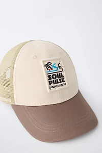 EMBROIDERED PATCH MESH CAP