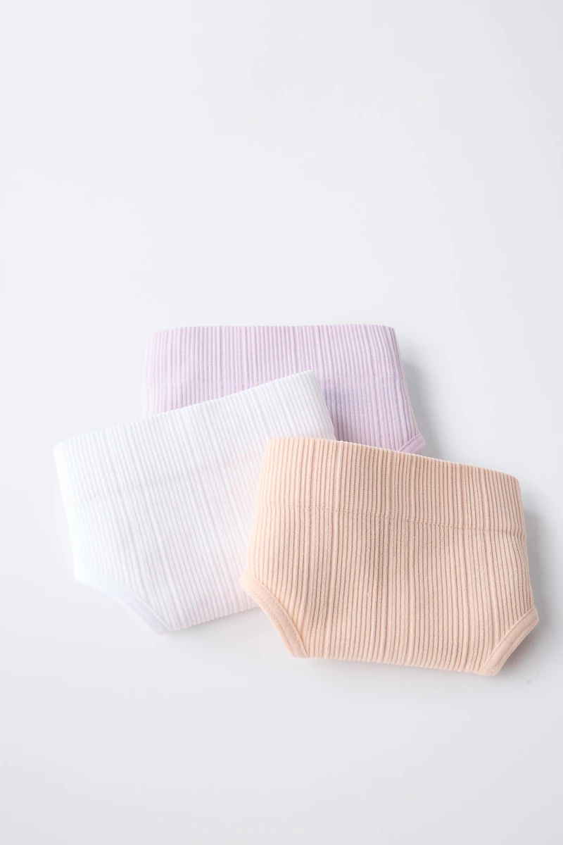 8-14 ANS/ LOT DE TROIS CULOTTES SANS COUTURES