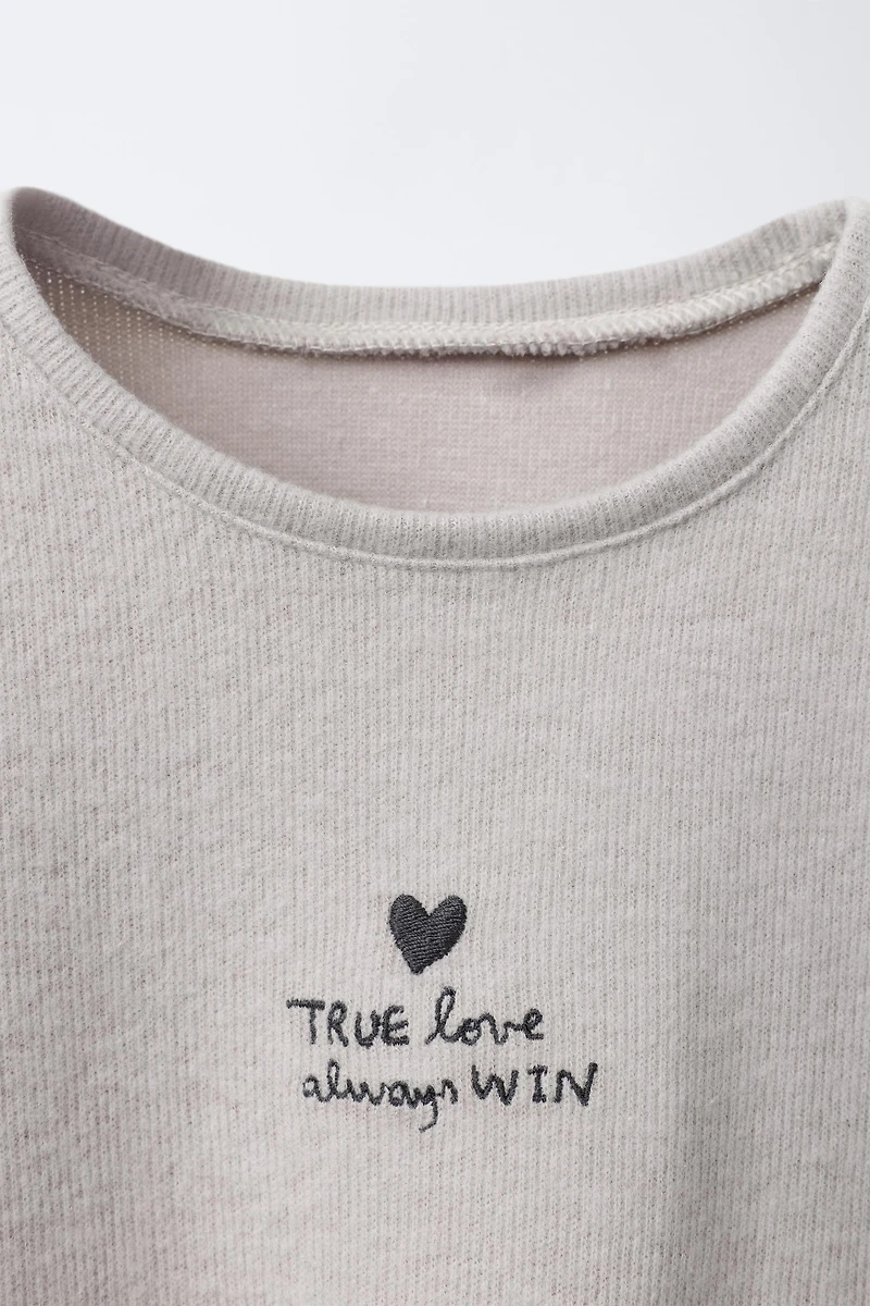 EMBROIDERED SOFT TOUCH T-SHIRT