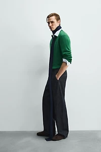 WOOL KNIT POLO SHIRT