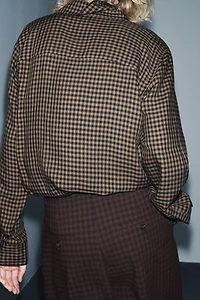 GINGHAM CHECK BLOUSE ZW COLLECTION