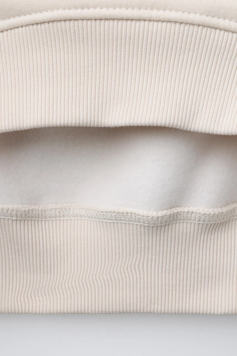 RHINESTONE TEXT SWEATSHIRT