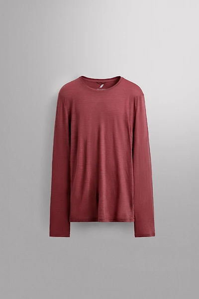 STRIPED JACQUARD WOOL T-SHIRT