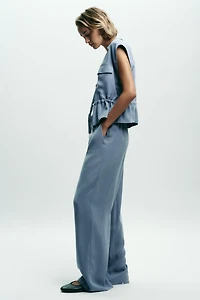SOFT FEEL WIDE LEG PANTS