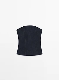 Top bustier denim