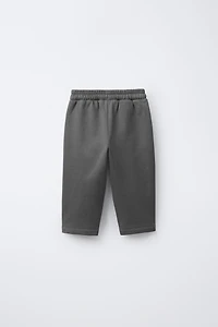 CONTRASTING CORDUROY PLUSH PANTS