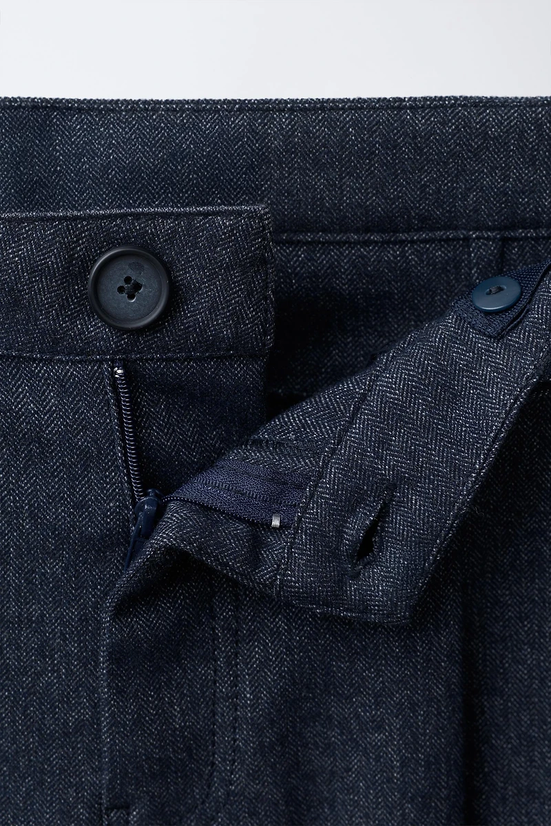 HEATHERED TAILORED PANTS