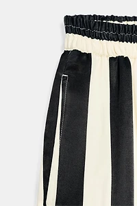 STRIPED WIDE LEG PANTS